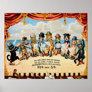 Kat Chorus, Louis Wain Poster