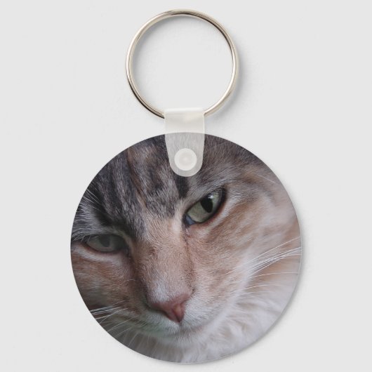 Kat close-up sleutelhanger (Voorkant)