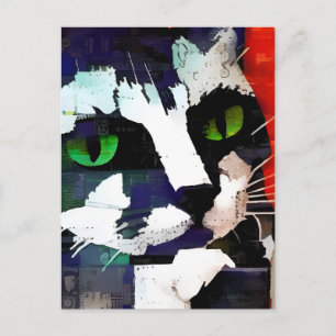 Kat Collage Ansichtkaart Briefkaart