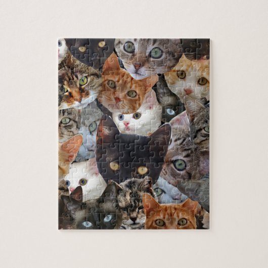 Kat Collage Legpuzzel (Verticaal)