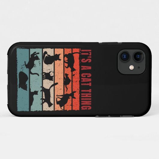 Kat Collectie Retro Case-Mate iPhone Case (Achterkant (horizontaal))