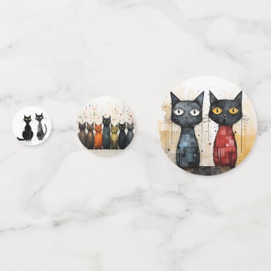 Kat  confetti (Achterkanten)