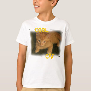 Kat "COOL CAT" Kinder basis T-shirt