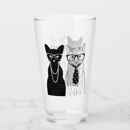 Kat Couple Glas (Voorkant)
