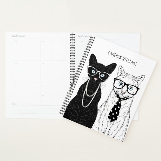 Kat Couple | Jouw namen toevoegen Planner (Display)