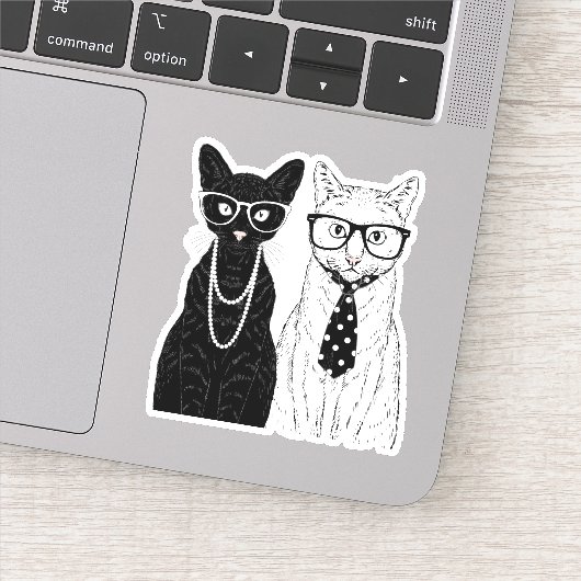 Kat Couple Sticker (Detail)