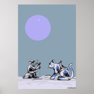 Kat Cowboy Poster