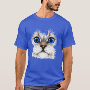 Kat Creatief ontwerp Kleurenportret van een kat me T-shirt