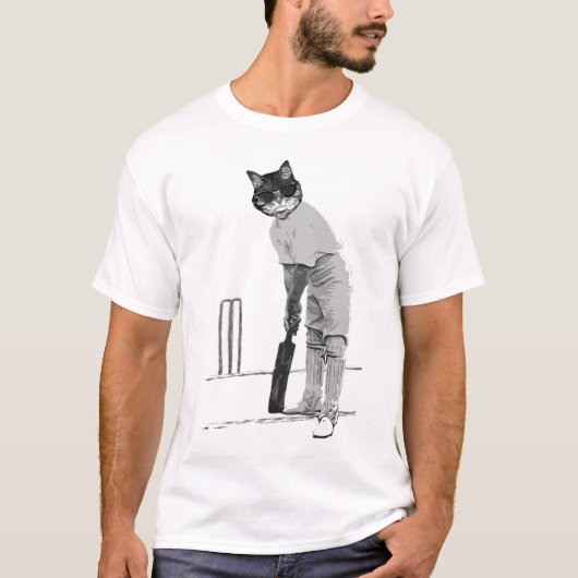kat cricketer T-Shirt (Voorkant)