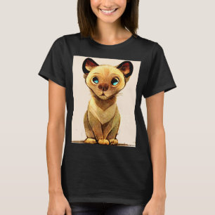 Kat Cyber Punk Weird Mannen Vrouwen Jongen meisjes T-shirt