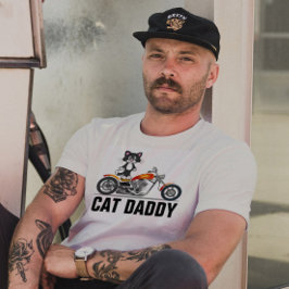Kat Dad Biker T-shirts, T-shirt motorfiets