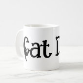 Kat Dad T-Shirt Koffiemok (Voorkant links)