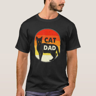 Kat Daddy Vintage Tachtiger Stijl Kat Retro Voor V T-shirt