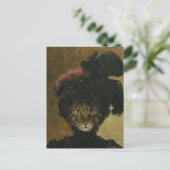  kat dame Briefkaart (Staand voorkant)