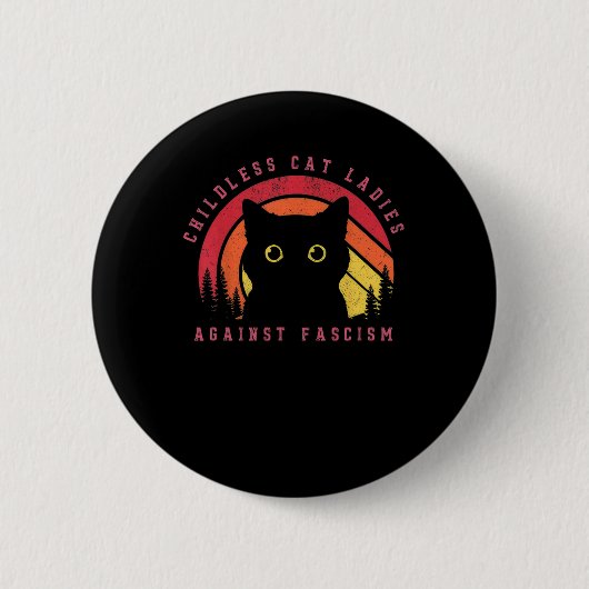 Kat Dames 1 Ronde Button 5,7 Cm (Voorkant)