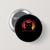 Kat Dames 1 Ronde Button 5,7 Cm (Voorkant /achterkant)
