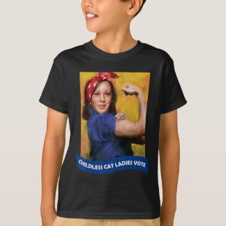 Kat Dames Stem Kamala 2024 Rosie De Riveter T-shirt