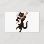 Kat dat Banjo speelt Visitekaartje (Achterkant)