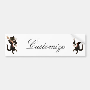 Kat dat Banjo Thunder_Cove speelt Bumpersticker