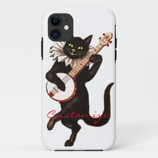 Kat dat Banjo Thunder_Cove speelt Case-Mate iPhone Case (Achterkant)