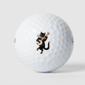 Kat dat Banjo Thunder_Cove speelt Golfballen (Voorkant)