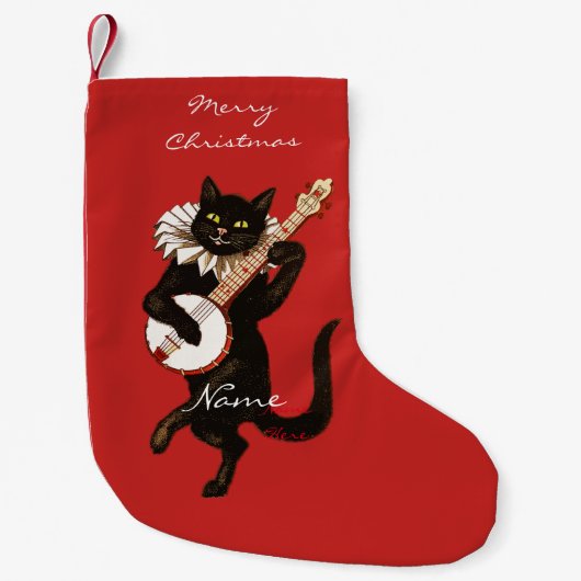 Kat dat Banjo Thunder_Cove speelt Kleine Kerstsok (Voorkant)