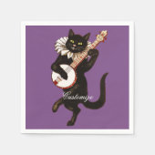 Kat dat Banjo Thunder_Cove speelt Servet (Voorkant)