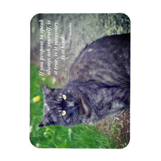 Kat dat op een Motivatie boeddhistische prijsopgav Magneet (Verticaal)