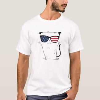 Kat dat wegvliegt, kat dat middenvinger geeft, mis t-shirt