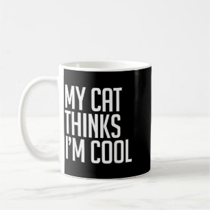 Kat Denkt Cool Sarcasme Verjaardagscitaat Humor Koffiemok