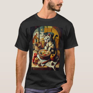 Kat die appeltaart bakt t-shirt