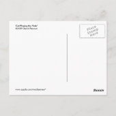 Kat die de Flute spelen Briefkaart (Achterkant)