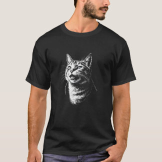 Kat die een muis eet, Cool Trendy Grappig Antisoci T-shirt