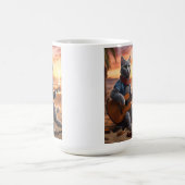 Kat die gitaar speelt magische mok (Midden)