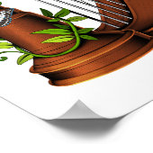 Kat die Harp speelt Poster (Hoek)