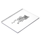 Kat die paginalijnen klimmen - Kies achtergrondkle Notitieboek (Linkerzijde)
