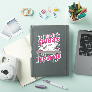 KAT DIE PILATES DOET IK ZWEET NIET IK SPRANKEL STICKER