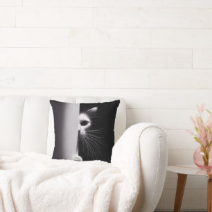 Kat die zich in schaduwen verbergt kussen