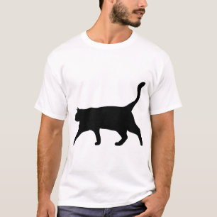 Kat Dier de Silhouette keuken T-shirt
