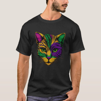 Kat Dier Mardi Gras Carnaval Narrenkap Kat Mardi G T-shirt
