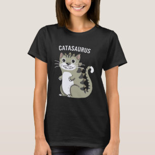 Kat Dinosaur Liefhebber Dino Paleontoloog Kitty T  T-shirt