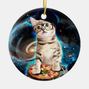 kat dj cat keramisch ornament
