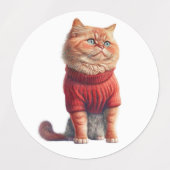 Kat Dog Afbeelding Klassieke label (Design 1)