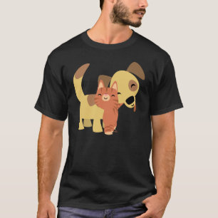 Kat & Doggy cartoon T-shirt