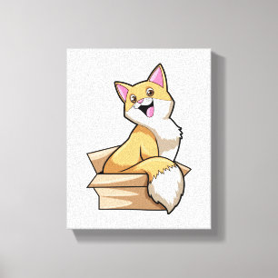Kat. doos canvas afdruk