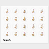 Kat. doos ronde sticker (Vel)