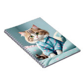 Kat draagt pyjama notitieboek (Rechterzijde)