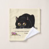 Kat draaiend bad handdoek (Wasdoekje)