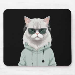 Kat Dragen Hoodie Grappig Cool Dier Karakter Kunst Muismat