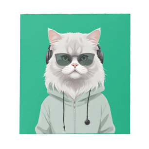 Kat Dragen Hoodie Grappig Cool Dier Karakter Kunst Notitieblok